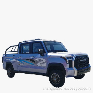 Made in China new energy vehicle adult driving with cargo box 2022 hot sale new 4-wheel rechargeable Tundra pick up